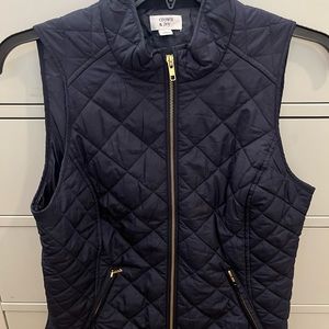 Vest Jacket in Navy Blue from Crown and Ivy: Small